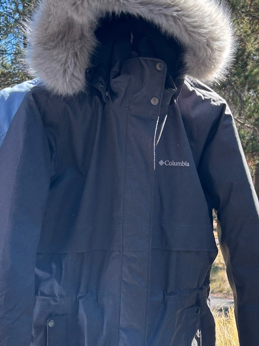Columbia Women’s Omni Heat Hooded Parka with Faux Fur Trim XL
